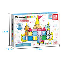 Load image into Gallery viewer, Magnetic Tile With Winows And Doors Building Blocks - 61 Pcs