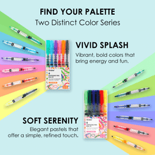 Load image into Gallery viewer, Dual-Tip Notetaking Pen Set Of 6: Vivid Splash