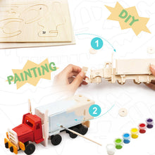 Load image into Gallery viewer, 3D Wooden Puzzle with Paint Kit: Truck