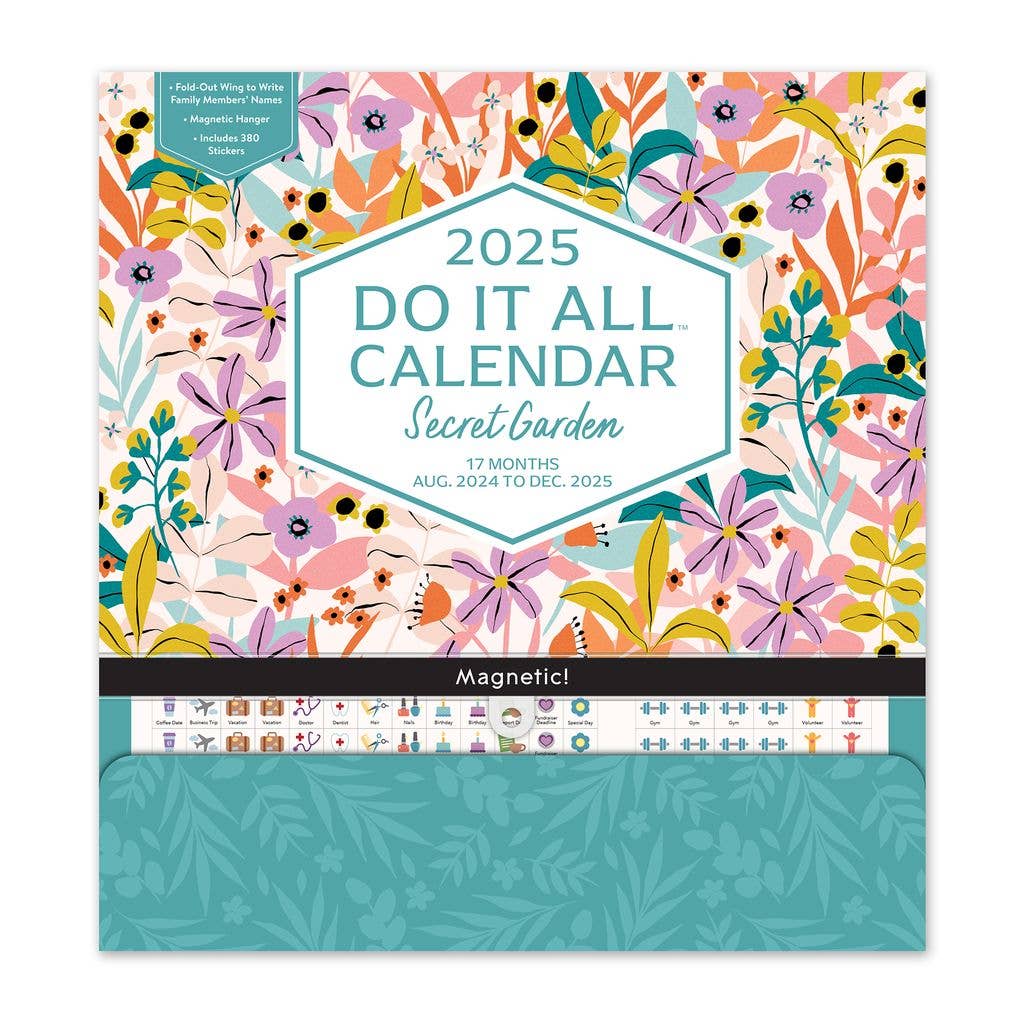 2025 Secret Garden DIA Wall Calendar – AkCrazyCollector