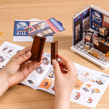 Load image into Gallery viewer, DIY Miniature House Kit: Butter Bakery House with Dust Cover