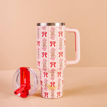 Load image into Gallery viewer, 40 oz Lifestyle Flip Straw Tumbler-Oh So Merry