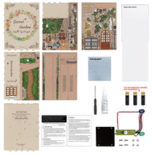 Load image into Gallery viewer, DIY Miniature House Book Nook Kit: Secret Garden