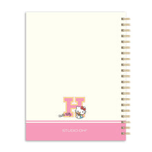Load image into Gallery viewer, Hello Kitty College Letters Extra Large Spiral Notebook