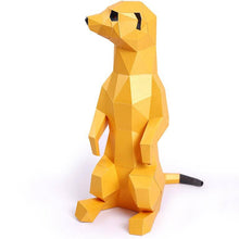 Load image into Gallery viewer, Meerkats 3D Paperart Origami Model