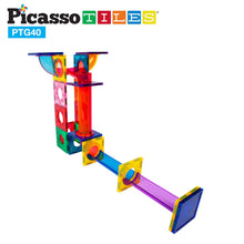 Load image into Gallery viewer, 50 Piece Magnetic Marble Run Track
