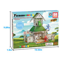 Load image into Gallery viewer, PicassoTiles 64 Pieces Ninja Dojo Magnet Building Set