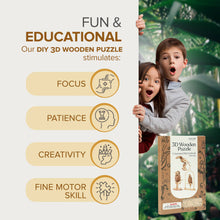 Load image into Gallery viewer, 3D Laser Cut Wooden Puzzle Bundle Pack: Bird Animals