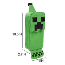 Load image into Gallery viewer, Minecraft Creeper 3D Character Crossbody Sling Bag With Adjustable Strap
