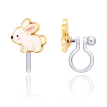 Load image into Gallery viewer, CLIP ON Cutie Earrings | Glitter Rabbit | Easter 2026