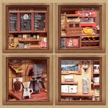 Load image into Gallery viewer, DIY Book Nook Kit: Corner Coffee Shop