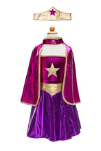 Load image into Gallery viewer, Superhero Star Dress, Cape & Headpiece