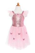 Load image into Gallery viewer, Pink Sequins Butterfly Dress & Wings 5-7