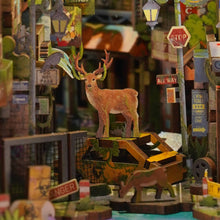 Load image into Gallery viewer, DIY Miniature House Book Nook Kit: Haven Zero w/ Dust Cover