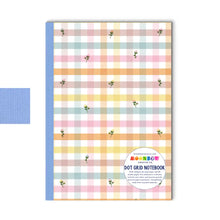 Load image into Gallery viewer, Dot Grid Notebook Dainty Flower Gingham