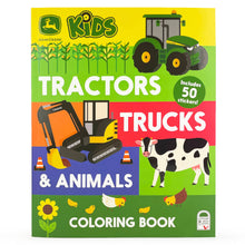 Load image into Gallery viewer, John Deere Kids Tractors, Trucks & Animals Coloring Book