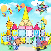 Load image into Gallery viewer, Magnetic Tile With Winows And Doors Building Blocks - 61 Pcs