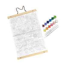 Load image into Gallery viewer, Paintology Paint By Number Canvas Kit - Blue Birds 25 PC Set