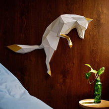 Load image into Gallery viewer, Fox Pounce 3D PaperCraft Origami Wall Art