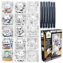 Load image into Gallery viewer, Artissimo -S Layout and markers Kawaii animals