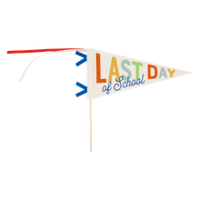 Load image into Gallery viewer, Last Day of School Primary Felt Pennant Banner