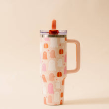 Load image into Gallery viewer, 40 oz Lifestyle Flip Straw Tumbler-Ghost Party