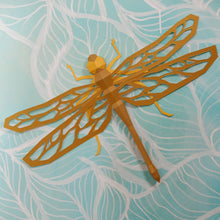 Load image into Gallery viewer, Dragonfly Papercraft Origami Wall Art