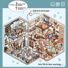 Load image into Gallery viewer, Studio Art Moodioma Kawaii Sticker Story Scene Kit: Magical Garden (259 Stickers)
