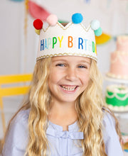 Load image into Gallery viewer, Happy Birthday Felt Crown
