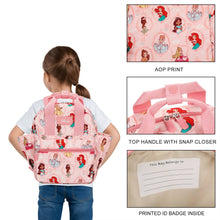 Load image into Gallery viewer, Disney Princesses All-Over Print 16” Toddler Backpack For Preschool, Daycare, And Travel
