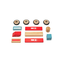 Load image into Gallery viewer, Tegu Daredevil Magnetic Wooden Blocks Stunt Team, 12 pieces