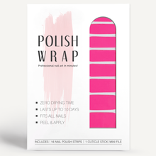 Load image into Gallery viewer, Neon Pink Nail Art Polish Wrap Kit