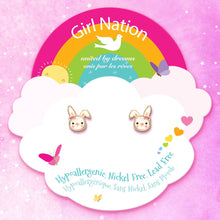 Load image into Gallery viewer, Bouncy Bunny | Cutie Stud Earrings for Girls