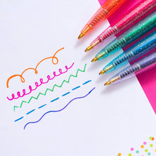 Load image into Gallery viewer, Gel Pen Set - Asst Colors w/ Sparkles - 5 Piece Set