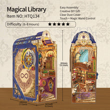 Load image into Gallery viewer, DIY Book Nook Kit: Magical Library w/ Dust Cover
