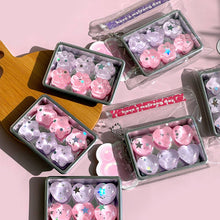Load image into Gallery viewer, Sparkly Pastel Squishy Jelly Keyring – Fidget Pop Out Series