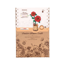 Load image into Gallery viewer, 3D Wooden Flower Puzzle: Red Camellia