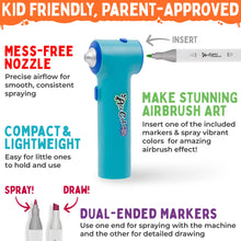 Load image into Gallery viewer, Aircolor Airbrush Kit (includes Markers & Stencils) TPG-490