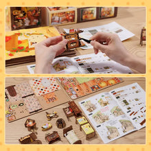 Load image into Gallery viewer, DIY Book Nook Kit: Mole's Apartment with Dust Cover