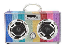 Load image into Gallery viewer, Rainbow Bling Wireless Boom Box with FM Radio