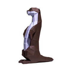 Load image into Gallery viewer, Otter 3D PaperCraft Origami Model