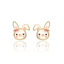 Load image into Gallery viewer, Bouncy Bunny | Cutie Stud Earrings for Girls