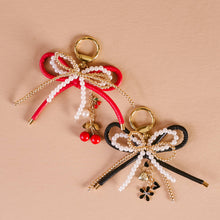 Load image into Gallery viewer, Layered Bows Bag Charm-Cherry Bliss