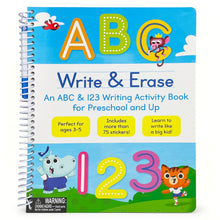 Load image into Gallery viewer, Write & Erase ABC and 123