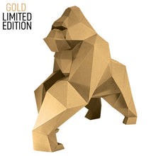 Load image into Gallery viewer, Gorilla 3D PaperCraft Origami Model - Gold Limited Edition