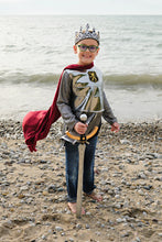 Load image into Gallery viewer, Silver Knight Tunic with Cape | 5-6