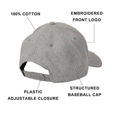 Load image into Gallery viewer, Dungeons & Dragons Embroidered Logo Gray Traditional Adjustable Hat