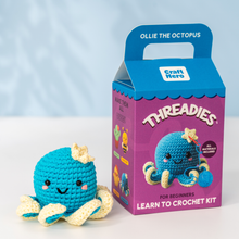 Load image into Gallery viewer, Craft Hero Threadies - Crochet Learning Kit - Ollie the Octopus