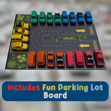 Load image into Gallery viewer, Line and Learn Car Playset