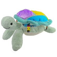 Load image into Gallery viewer, Sunny the Sea Turtle Lap Pad with Detachable Pillow, Weighted Sensory Plush